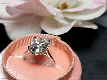 5 Ct Oval Lab Diamond Engagement Ring