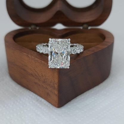 5 Ct Radiant Diamond Solitaire Engagement Ring