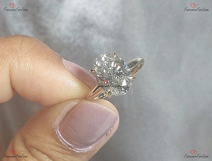 2.5 Ct IGI Certified Oval Lab Diamond Engagement Ring