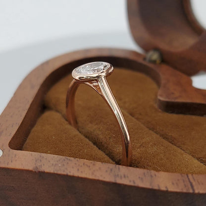 0.5 Ct IGI Certified Oval Lab Diamond Solitaire Engagement Ring