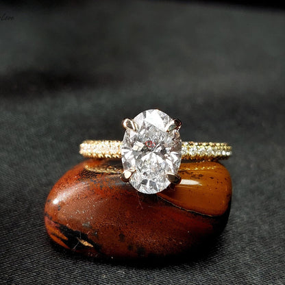 1.5 Ct IGI Certified Oval Lab Diamond Engagement Ring