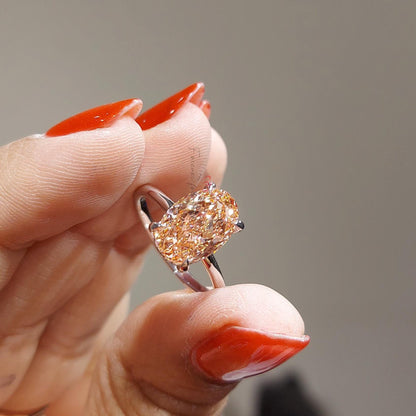 IGI Certified Oval Lab Diamond Engagement Ring
