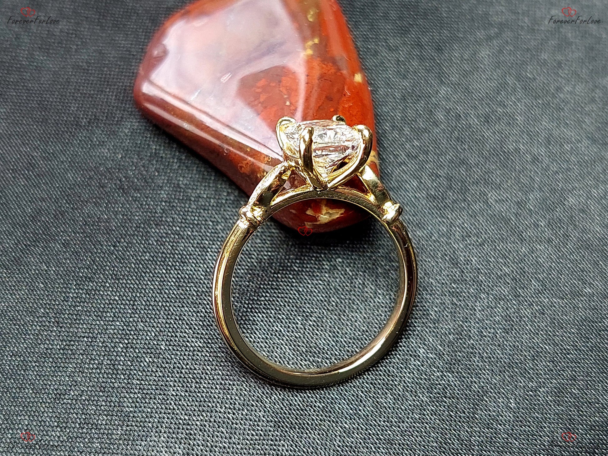 2.03 Ct IGI Certified Cushion Lab Diamond Engagement Ring