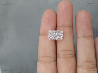 10 Ct Radiant Lab Diamond Ring