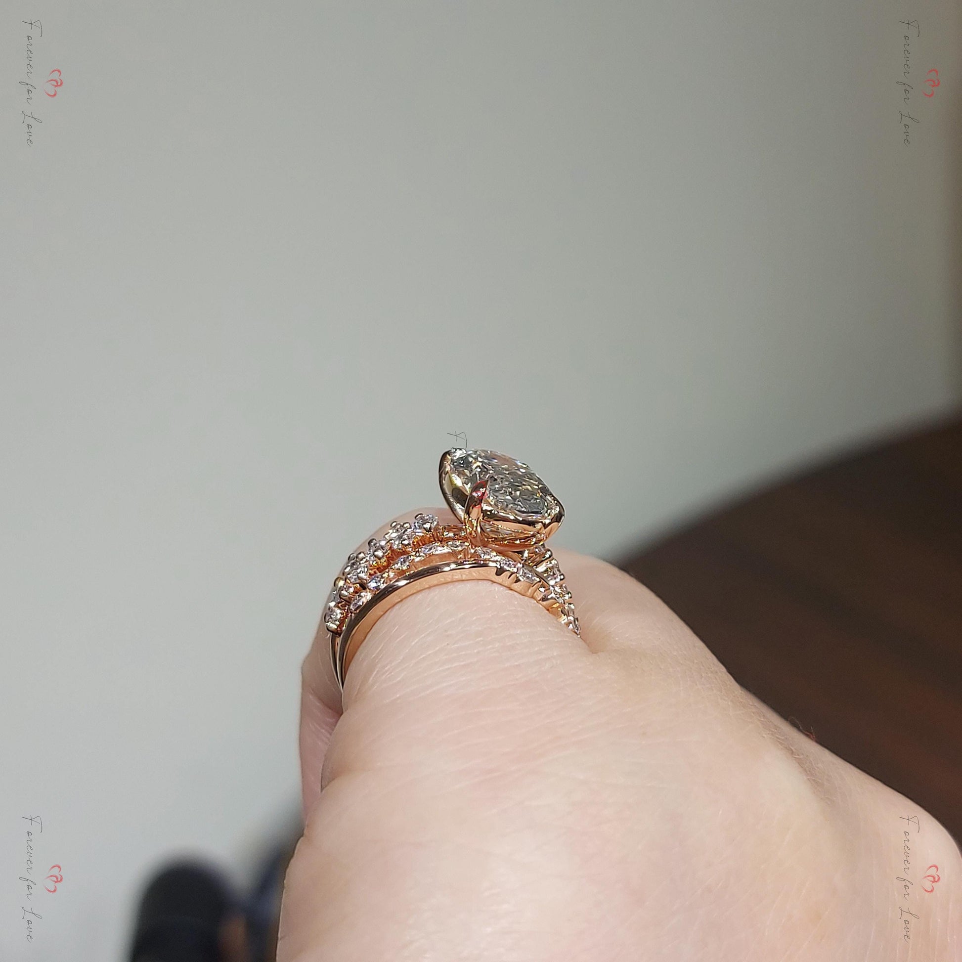 3 Ct Oval Lab Diamond Eternity Band