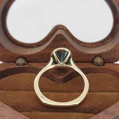 2 Ct Oval Moissanite Solitaire Engagement Ring