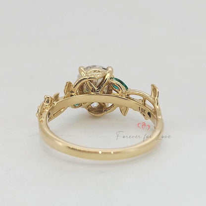 2 Ct IGI Certified Pear Lab Diamond Engagement Ring