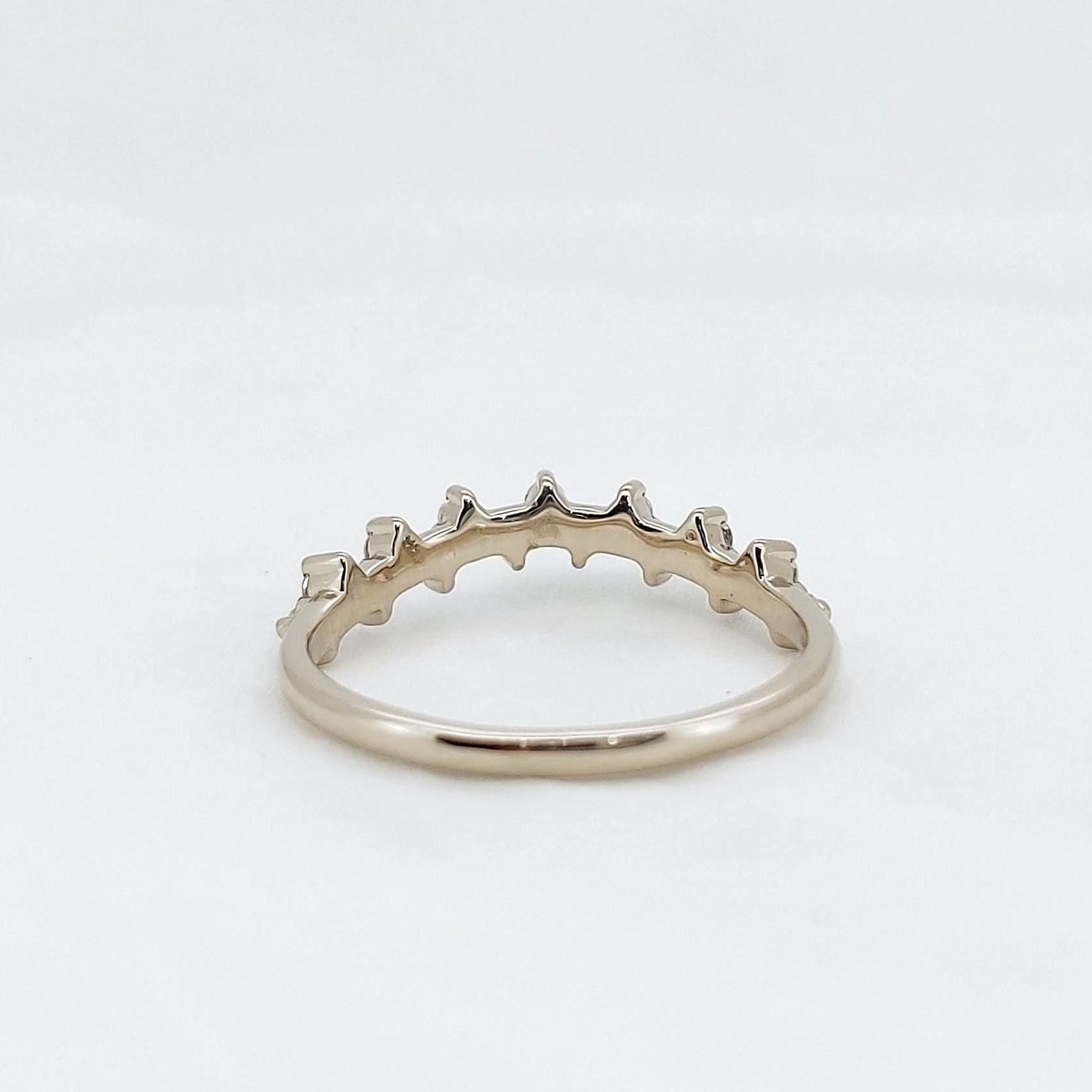 0.20 Ct Round Lab Diamond Stacking Ring