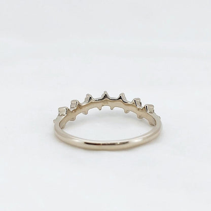 0.20 Ct Round Lab Diamond Stacking Ring
