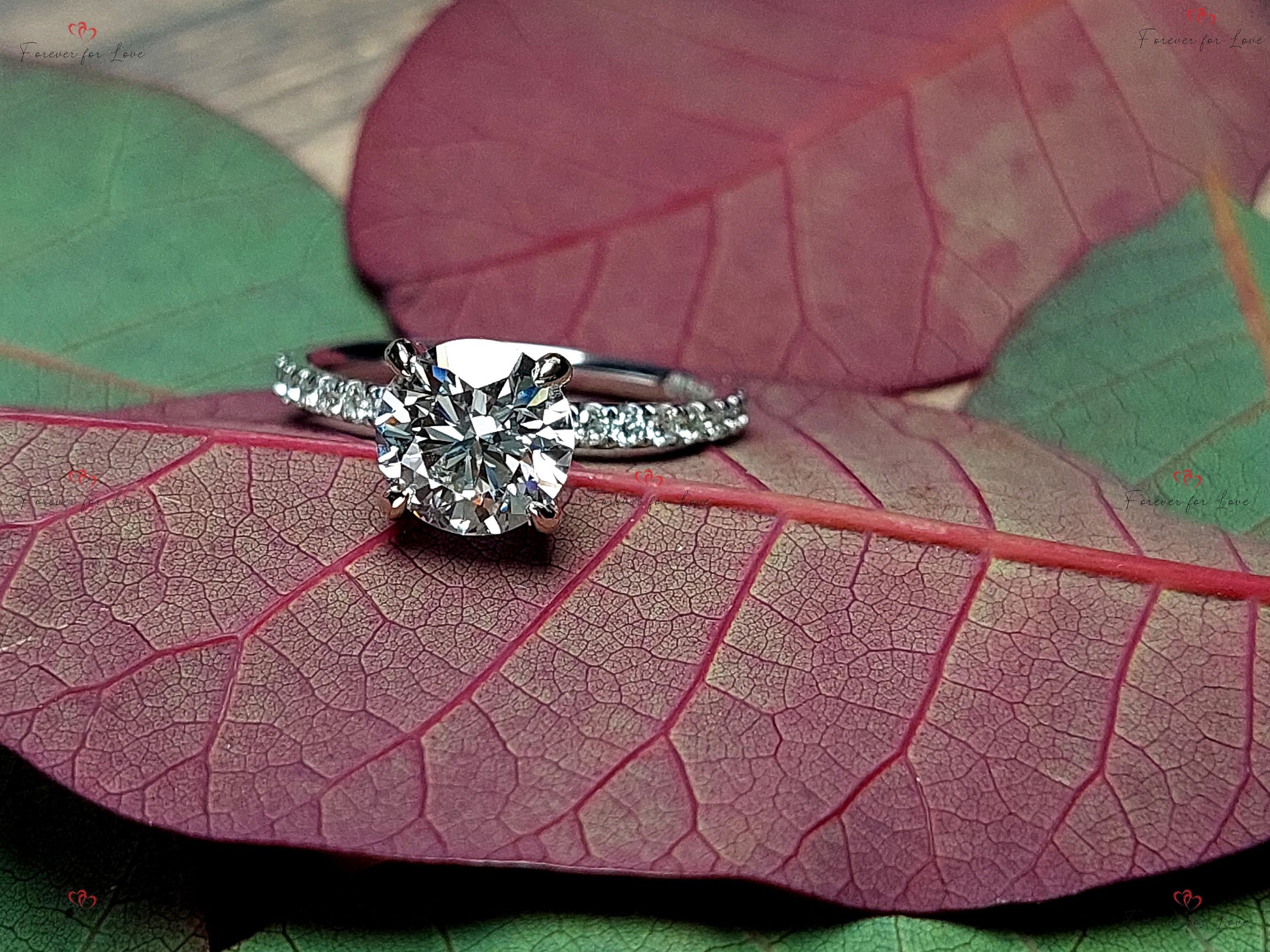 1.21 Ct IGI Certified Round Lab Diamond Engagement Ring