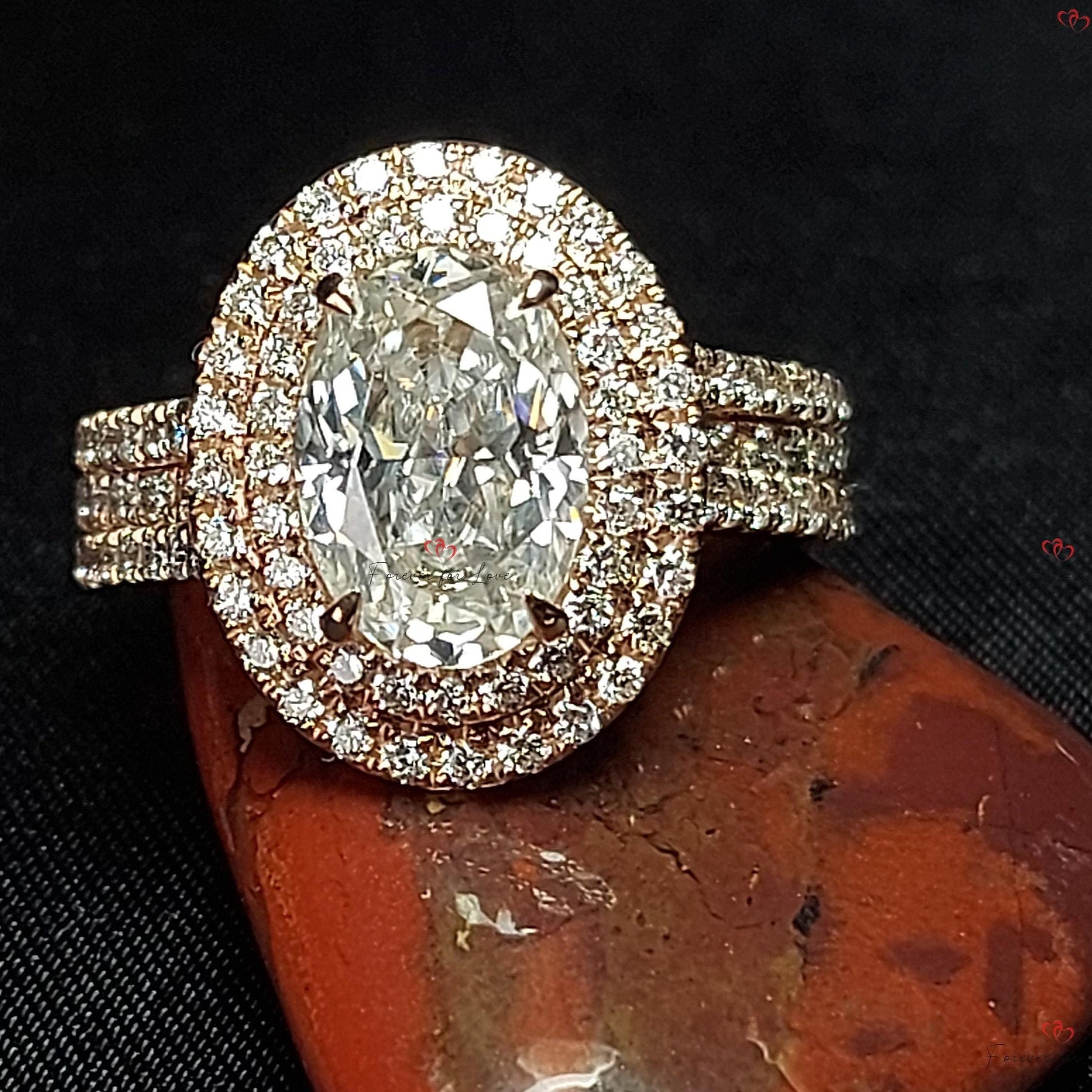 2.59 Ct IGI Certified Oval Lab Diamond Engagement Ring