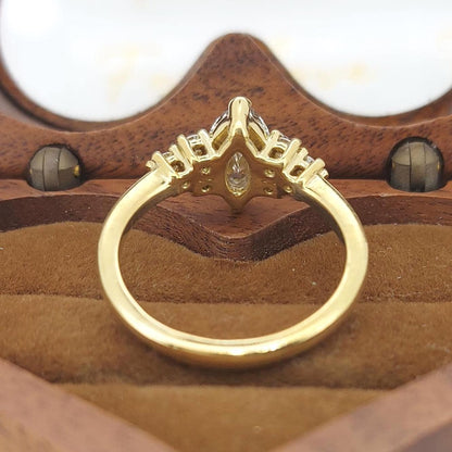 Marquise Lab Diamond Engagement Ring