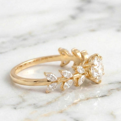 IGI Certified Marquise Lab Diamond Ring