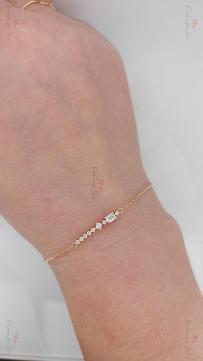 Minimalist Mix Shaped Dainty Bracelet - Handmade Jewelry