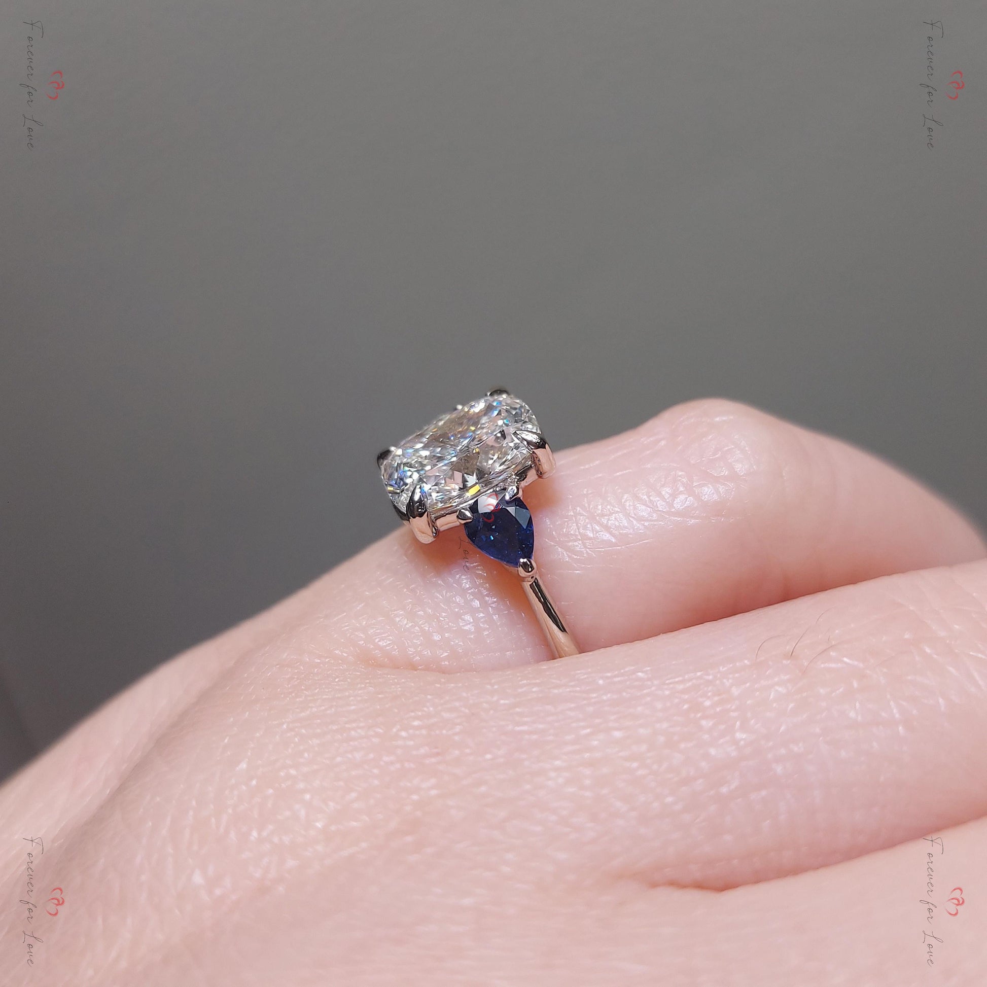 2.00 Ct IGI Certified Cushion Lab Diamond Engagement Ring