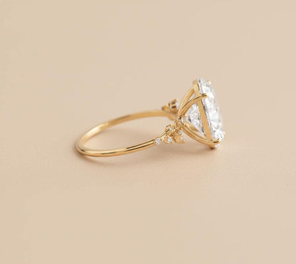 3 Ct IGI Certified Oval Lab Diamond Engagement Ring