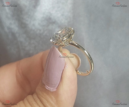 2.5 Ct IGI Certified Oval Lab Diamond Engagement Ring