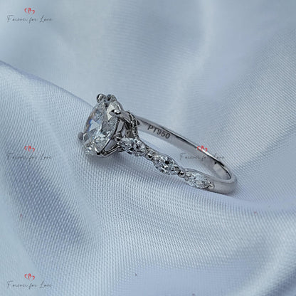 1 Ct IGI Certified Oval Diamond Solitaire Engagement Ring