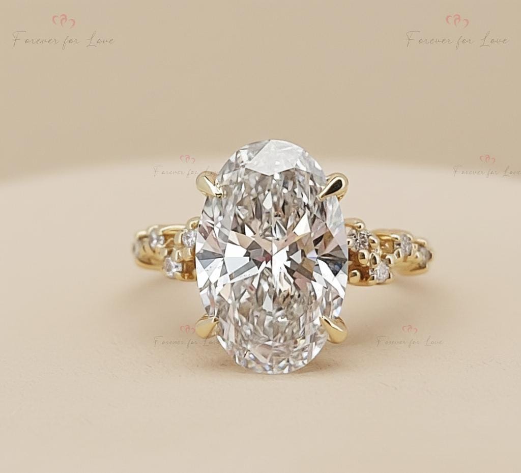 3.5 Ct IGI Certified Oval Lab Diamond Band