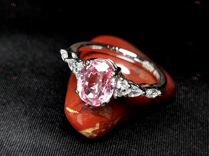 Marquise Pink Sapphire Engagement Ring