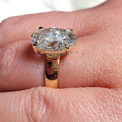 5 Ct IGI Certified Oval Lab Diamond Band