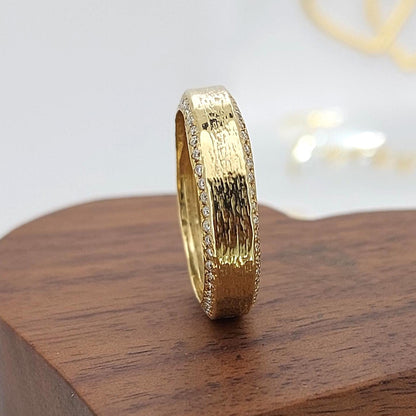 Round Diamond Stacking Ring