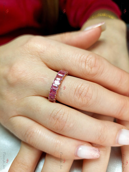 Emerald Sapphire Engagement Ring