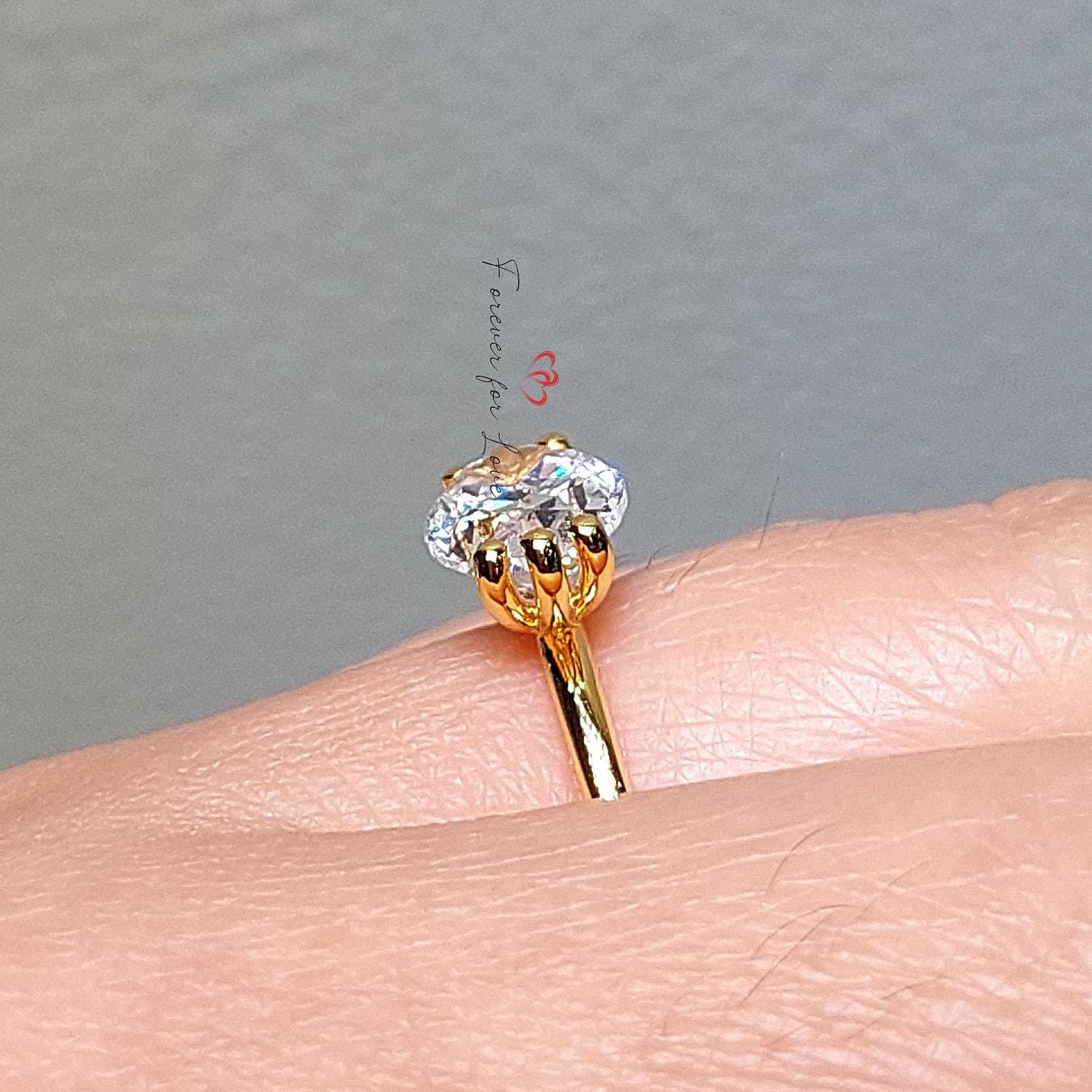 1.5 Ct Oval Diamond, Moissanite Engagement Ring