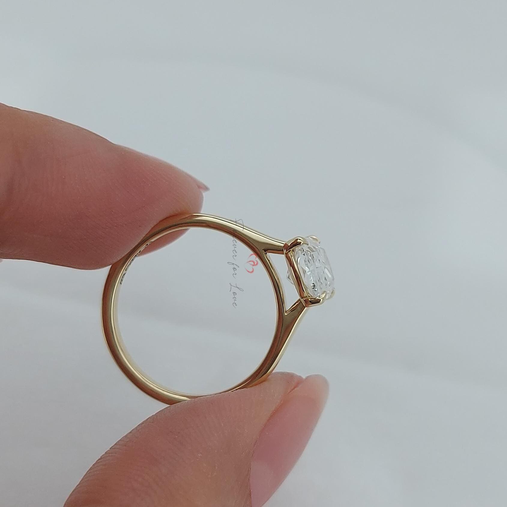 2 Ct IGI Certified Cushion Lab Diamond Engagement Ring