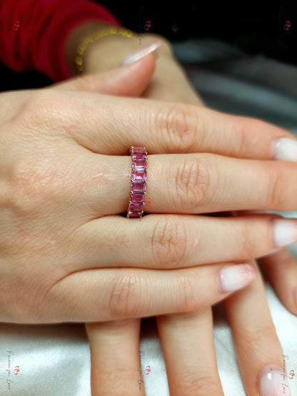 Emerald Sapphire Engagement Ring