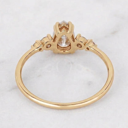 Pear Lab Diamond Engagement Ring