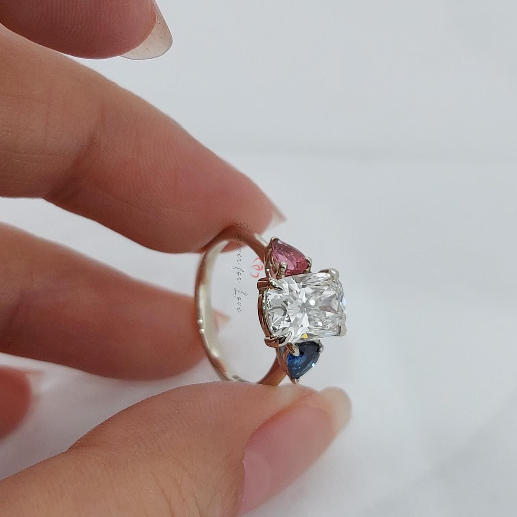 IGI Certified Cushion Lab Diamond Engagement Ring
