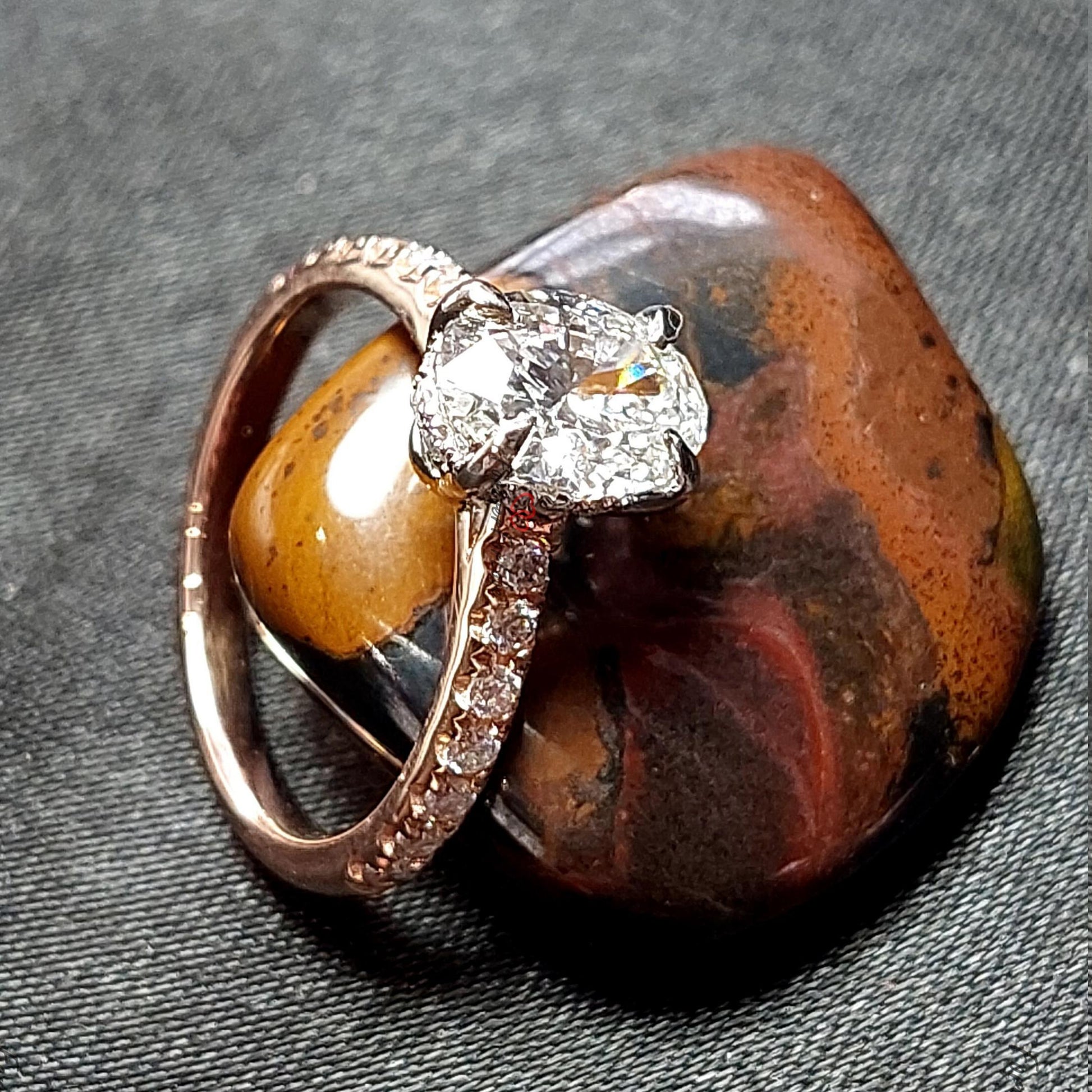 IGI Certified Oval Lab Diamond Engagement Ring