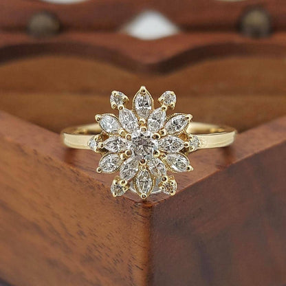 Marquise Lab Diamond Ring