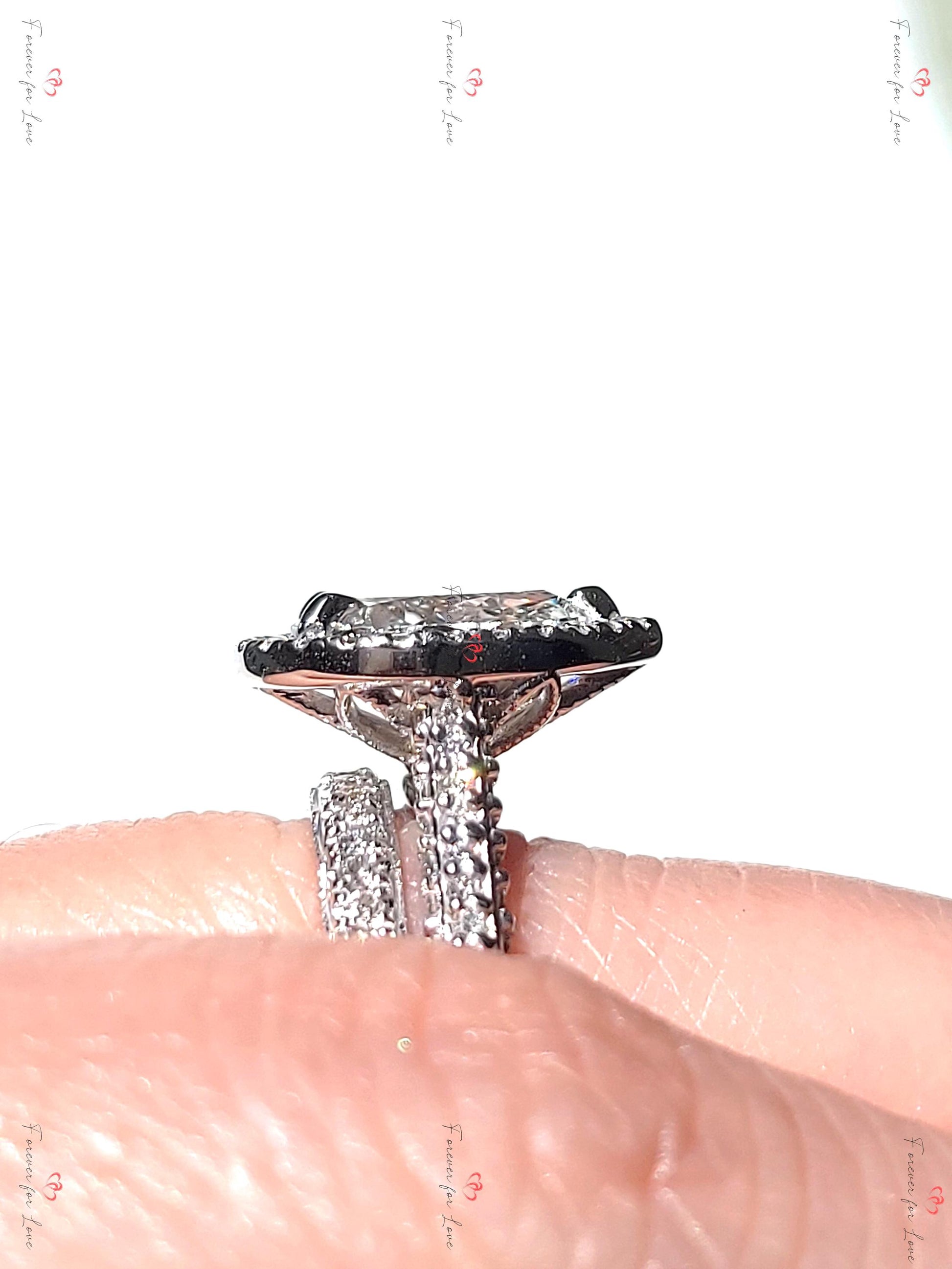 2 Ct Pear Lab Diamond Solitaire Engagement Ring
