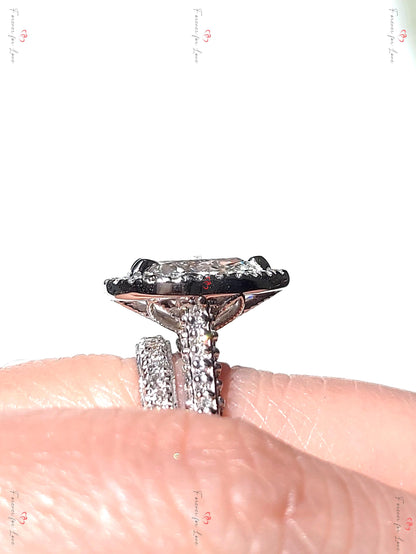 2 Ct Pear Lab Diamond Solitaire Engagement Ring
