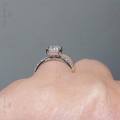 2 Ct Radiant Moissanite Eternity Band