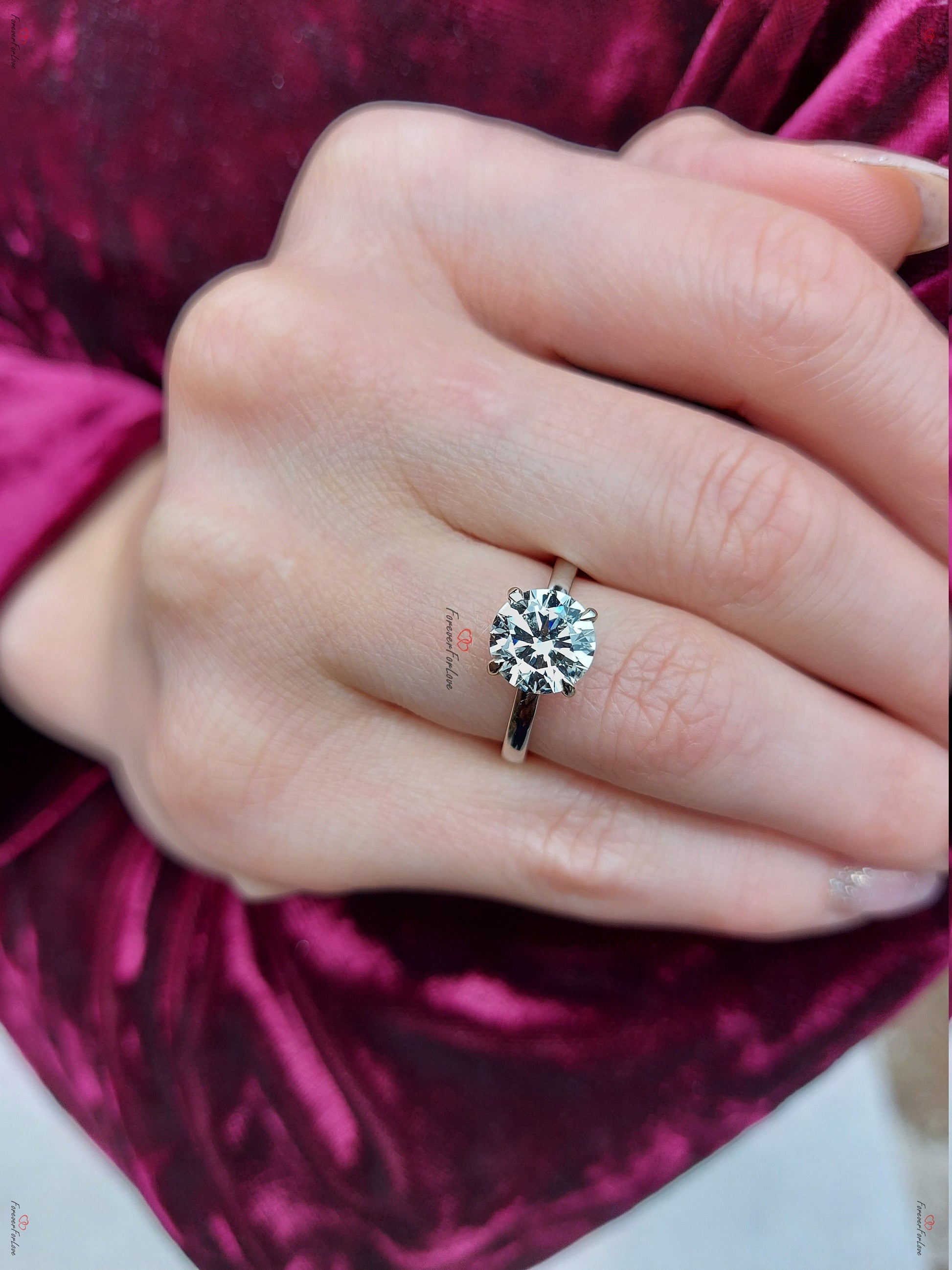 2 Ct Round Diamond Solitaire Engagement Ring