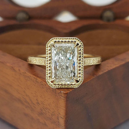 2 Ct IGI Certified Radiant Diamond Band