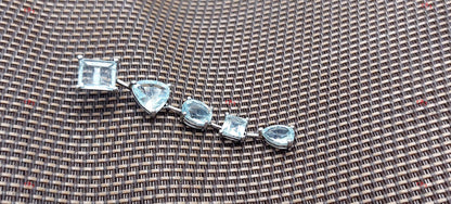 Aquamarin-Ohrringe, Geburtsstein März Geschenk, Geburtsstein Ohrringe März, Brautjungfern-Ohrringe, Geburtstagsgeschenk, Aquamarin-Hängeohrringe.