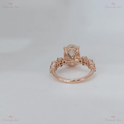 3 Ct IGI Certified Oval Diamond Engagement Ring