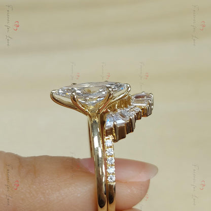 Marquise Lab Diamond Eternity Band