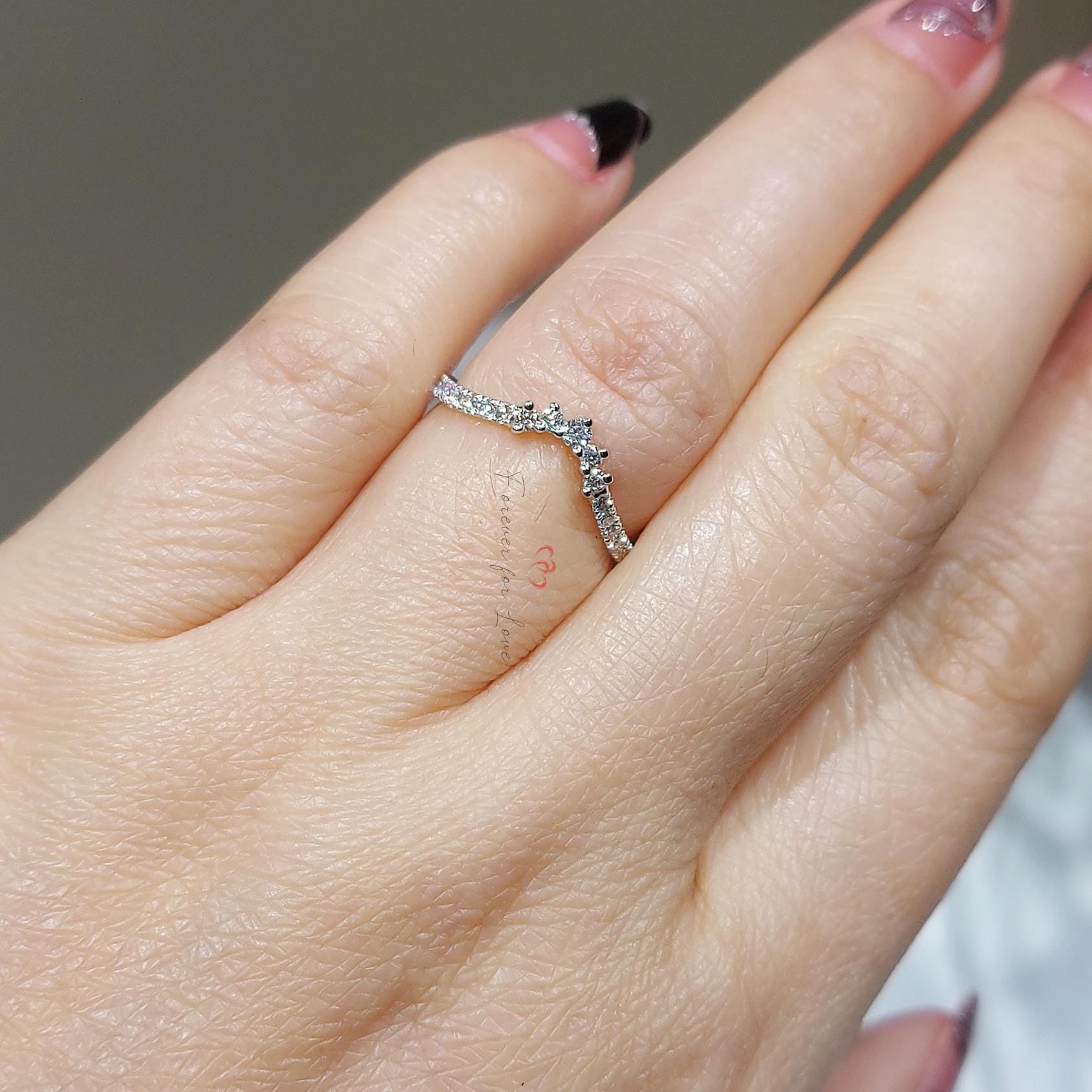Round Lab Diamond Stacking Ring