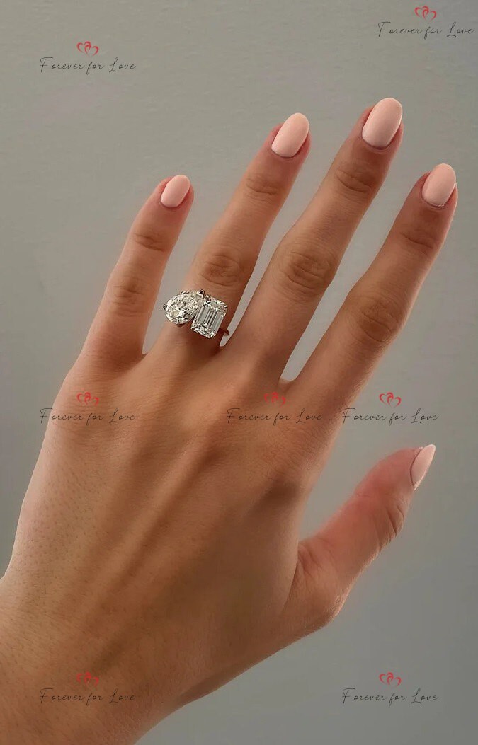 4 Ct IGI Certified Emerald Lab Diamond Solitaire Engagement Ring