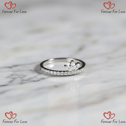 Marquise Lab Diamond Stacking Ring