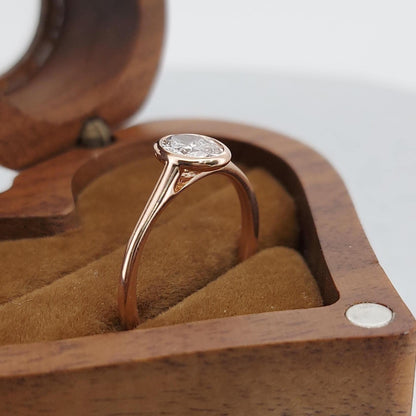 0.5 Ct IGI Certified Oval Lab Diamond Solitaire Engagement Ring
