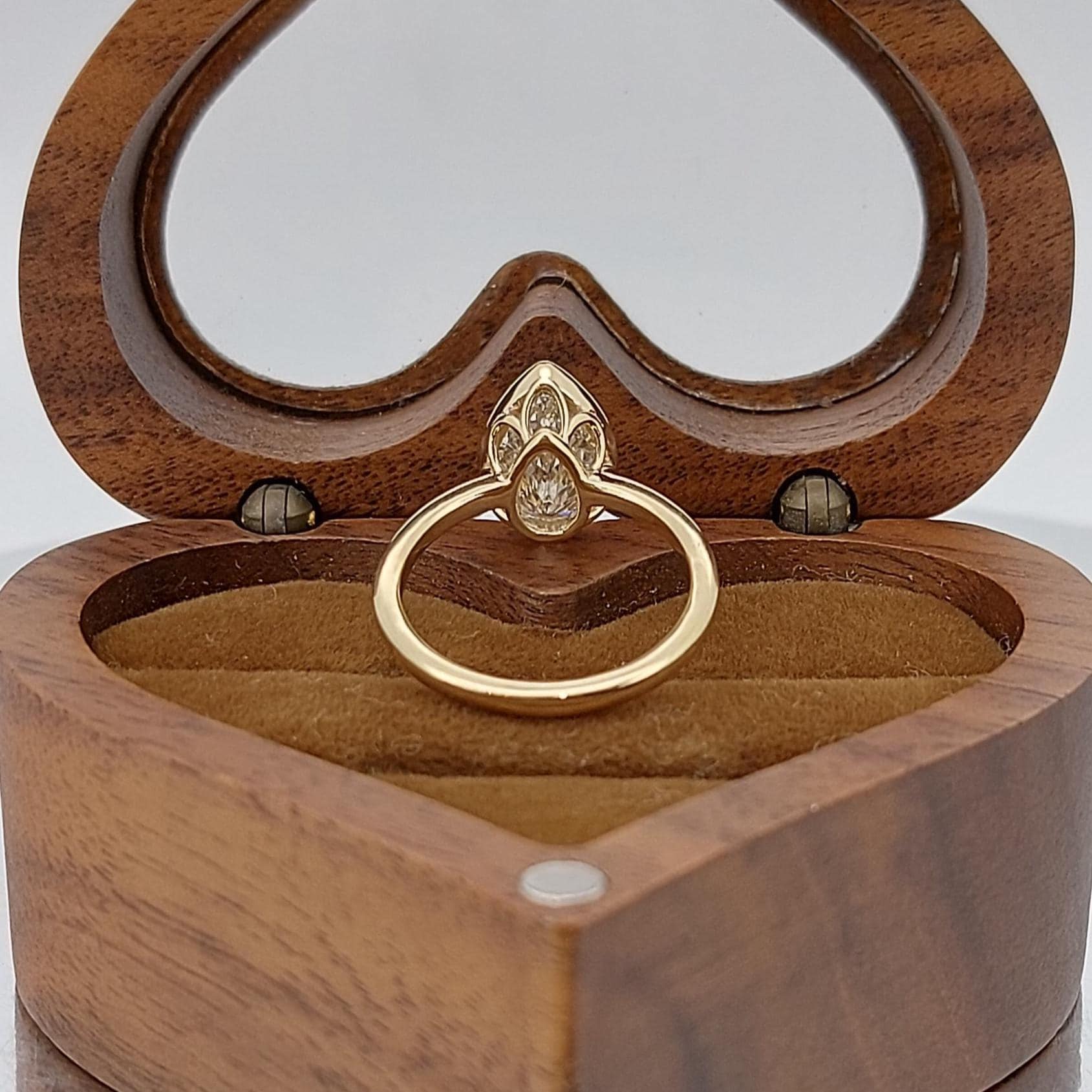 1.5 Ct Pear Lab Diamond Solitaire Engagement Ring