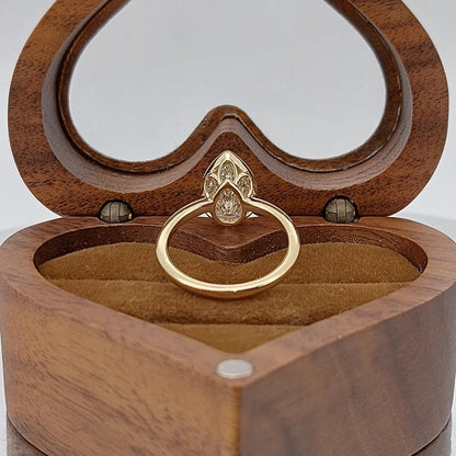1.5 Ct Pear Lab Diamond Solitaire Engagement Ring