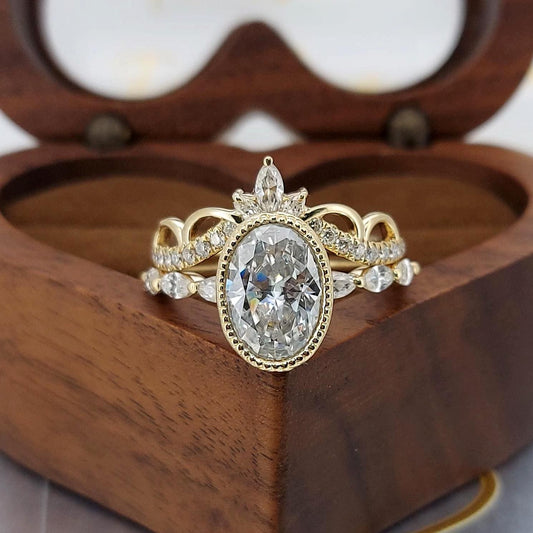 2.5 Ct IGI Certified Oval Lab Diamond Wedding Band