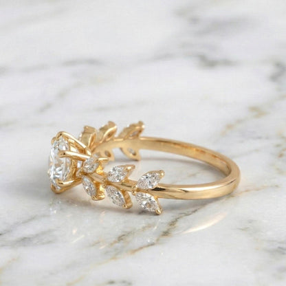 IGI Certified Marquise Lab Diamond Ring